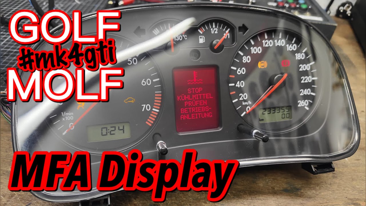 Golf 4 GTI MFA Tacho Reparatur [Ep4]