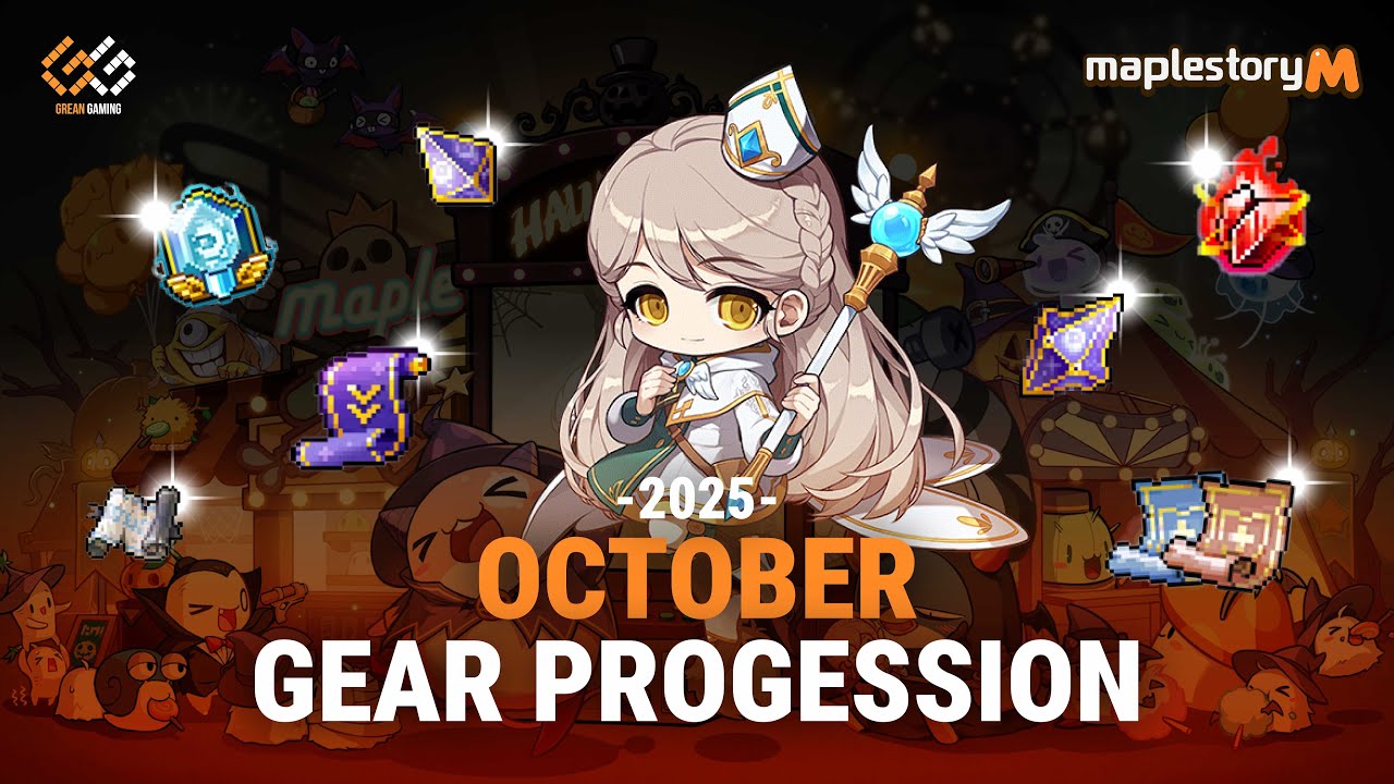 Maplestory M - Gear Progression - October 2025 (Absolab, Exaltation, Mythic Flame, and many more!)
