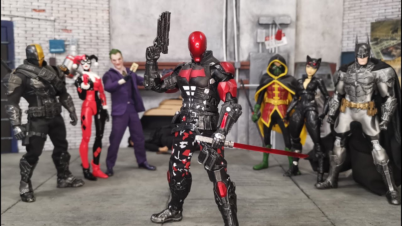 Extreme Toys Red Hood (Cyber/Arkham Knight) 1/12 action figure Unboxing & REVIEW #dc #arkhamasylum