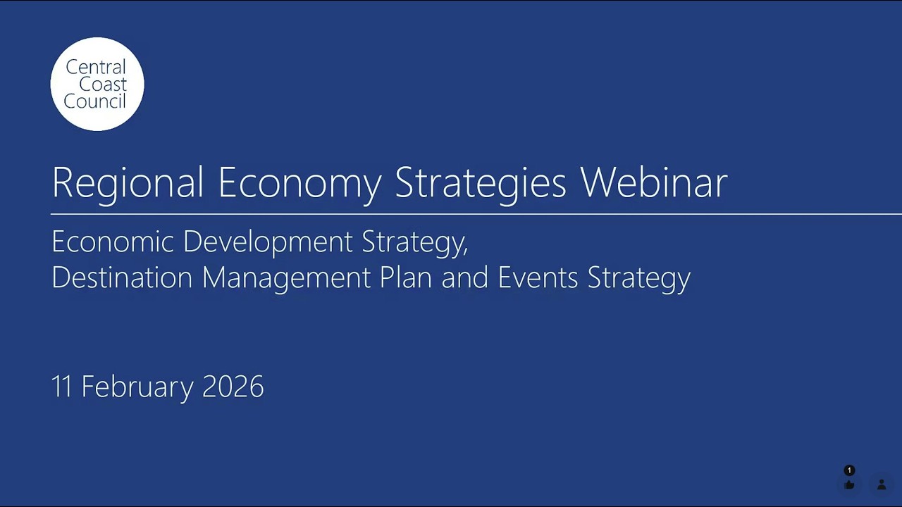 Regional Economy Strategies Webinar