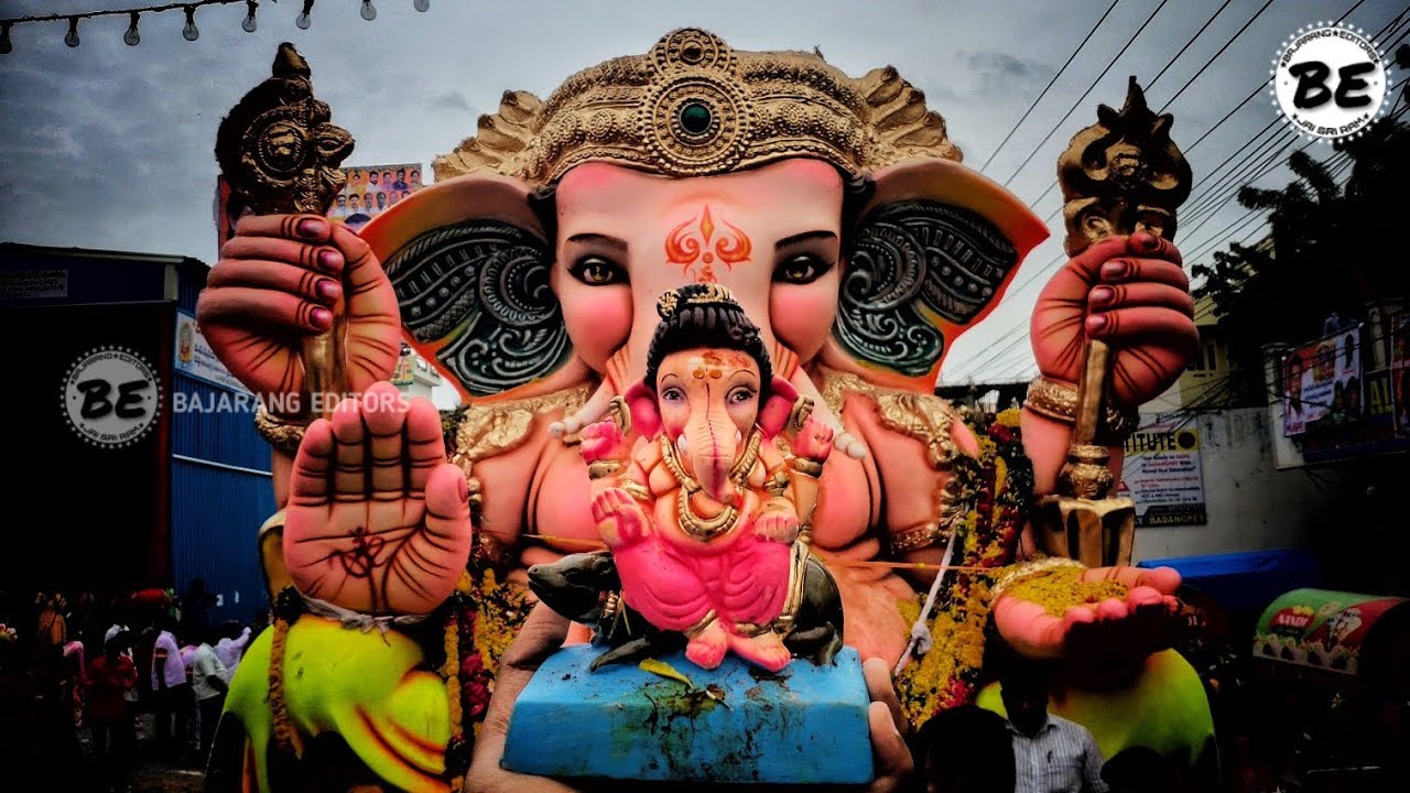 #BADANGPET GANESH NIMAJJANAM 2019 ||GANESH SHOBAYATHRA 2019 || marble ganesh idol #Thankbund