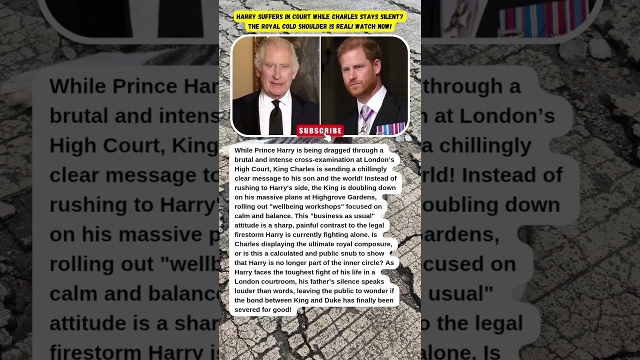CHARLES IGNORES HARRY?! THE BRUTAL ROYAL SILENCE! 👑❄️ #KingCharles #PrinceHarry #RoyalFeud