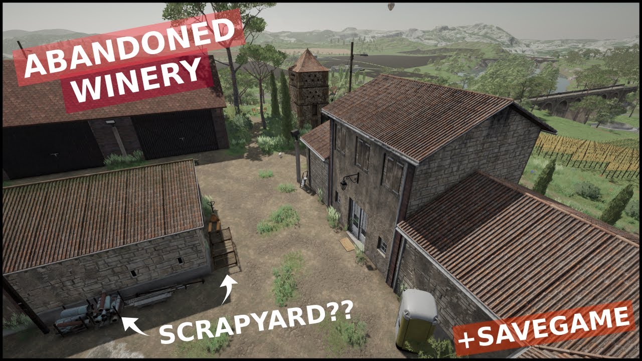 FS22 - I Built An ABANDONED WINERY 🍷🍇 Haut-Beyleron Detailed Farm Build Timelapse