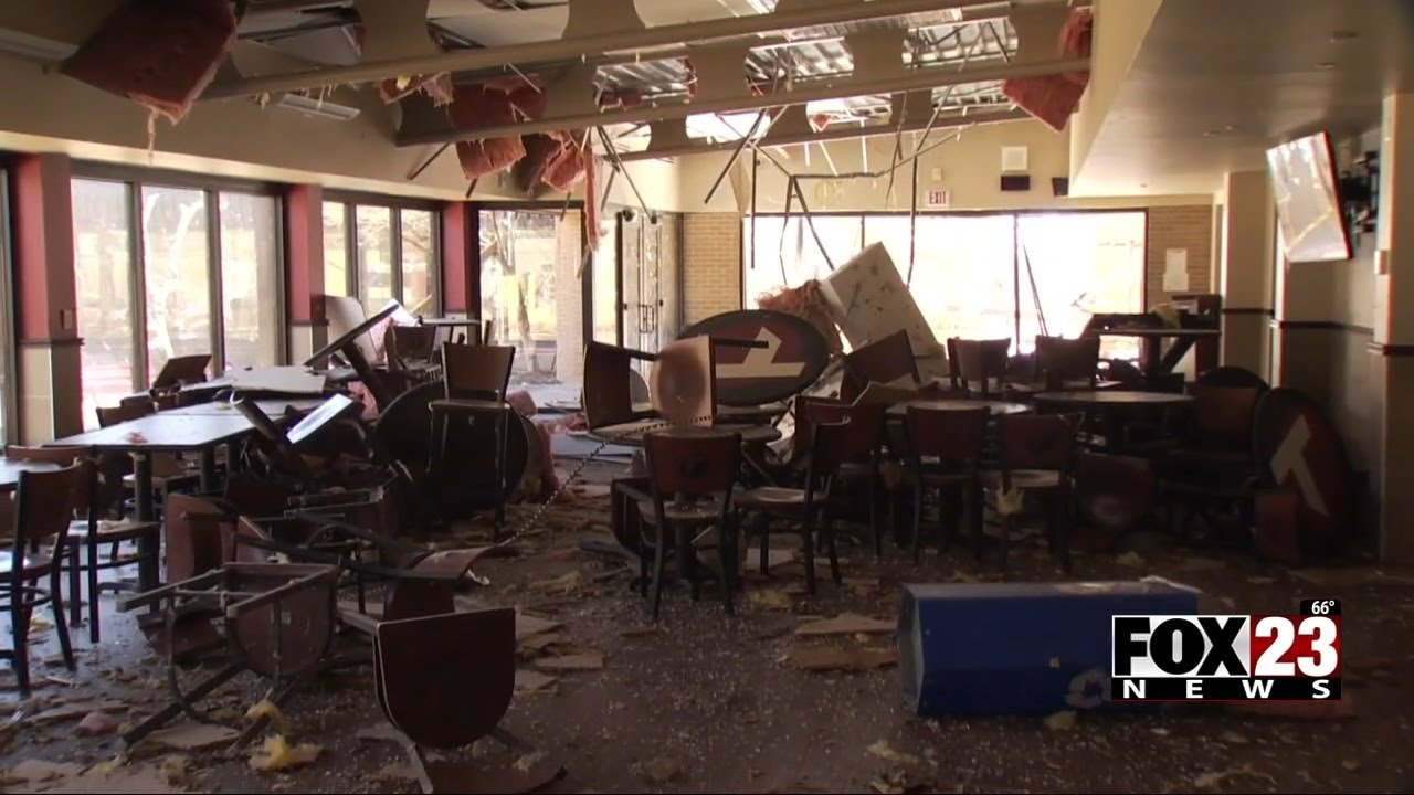 Video: Oklahoma officials survey storm damage at Tulsa Tech after tornado