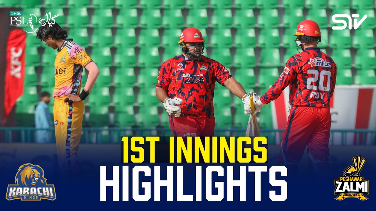 1st Innings Highlights | Karachi Kings vs Peshawar Zalmi | Match 32 | HBL PSL 11 | MZB1J