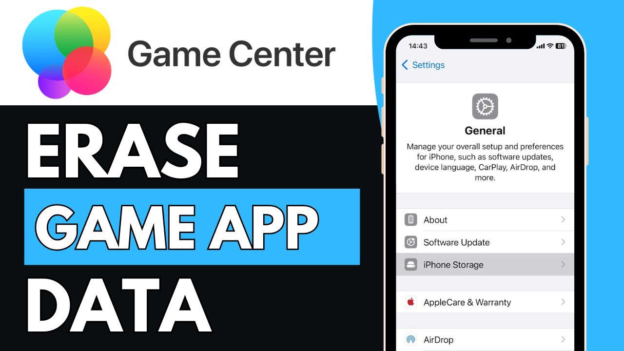 How To Erase Game App Data From Game Center For iPhone iOS *restart game progress (2025)