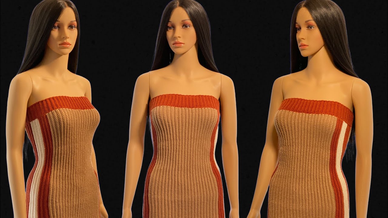 How To Crochet A Tube Dress - Easy Step by Step Beginner Pattern/Tutorial | By Angel Tiah