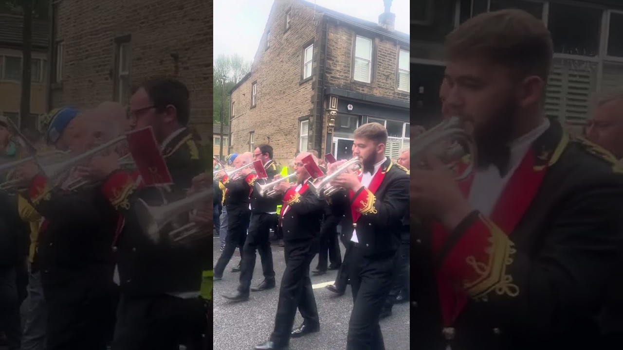 Black Dyke Band at Delph Road March Whit Friday 2024 #whitfriday
