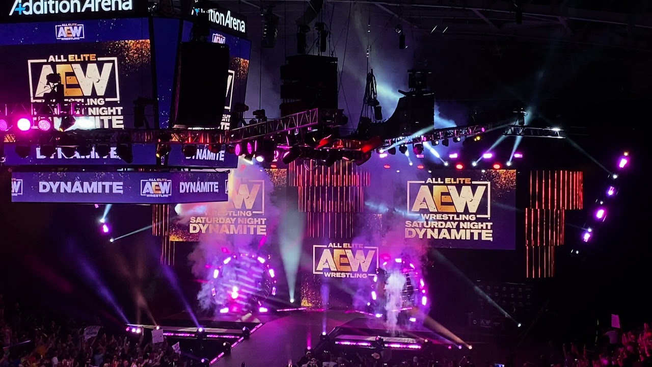 AEW Dynamite Opening Pyro 10/23/21 Orlando, FL