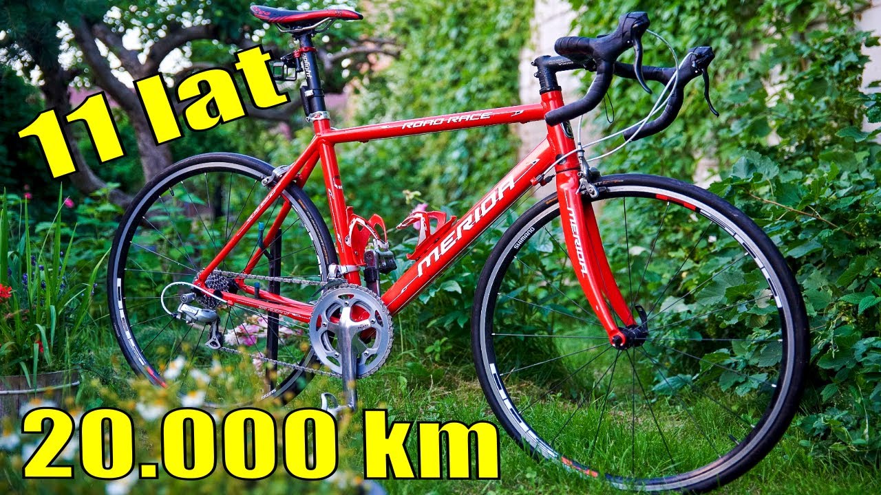 11 lat, 20.000 km, 90 kg właściciela - Merida Road Race. 