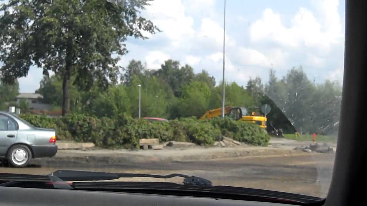Sightseeingdrive in Lapua city, Finland.MOV