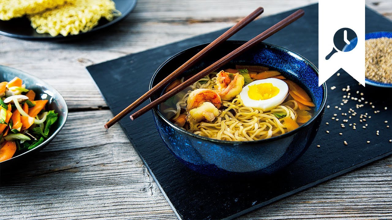 Ramen mit Riesengarnelen selber machen | Streetfood aus Japan | EDEKA