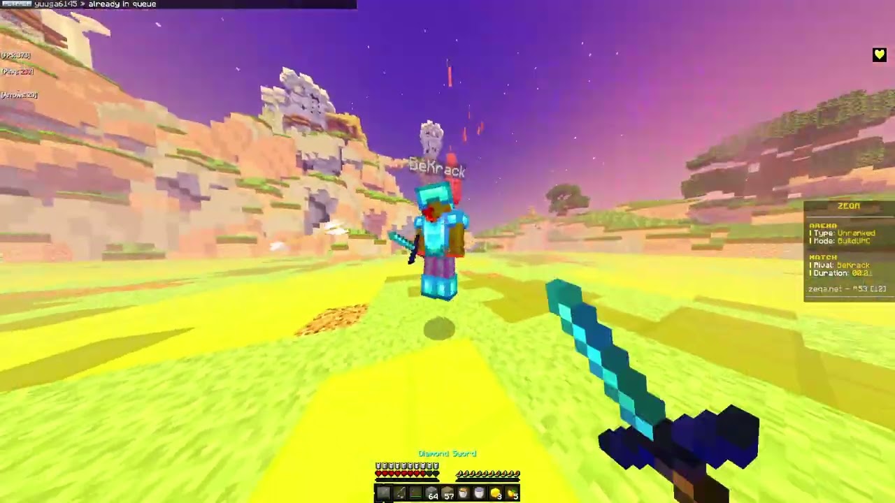 GlitchyB3300 vs. BeKrack | BuildUHC Test