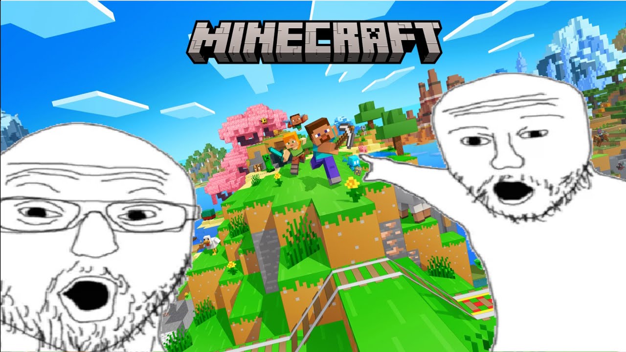 Messing around in Minecraft