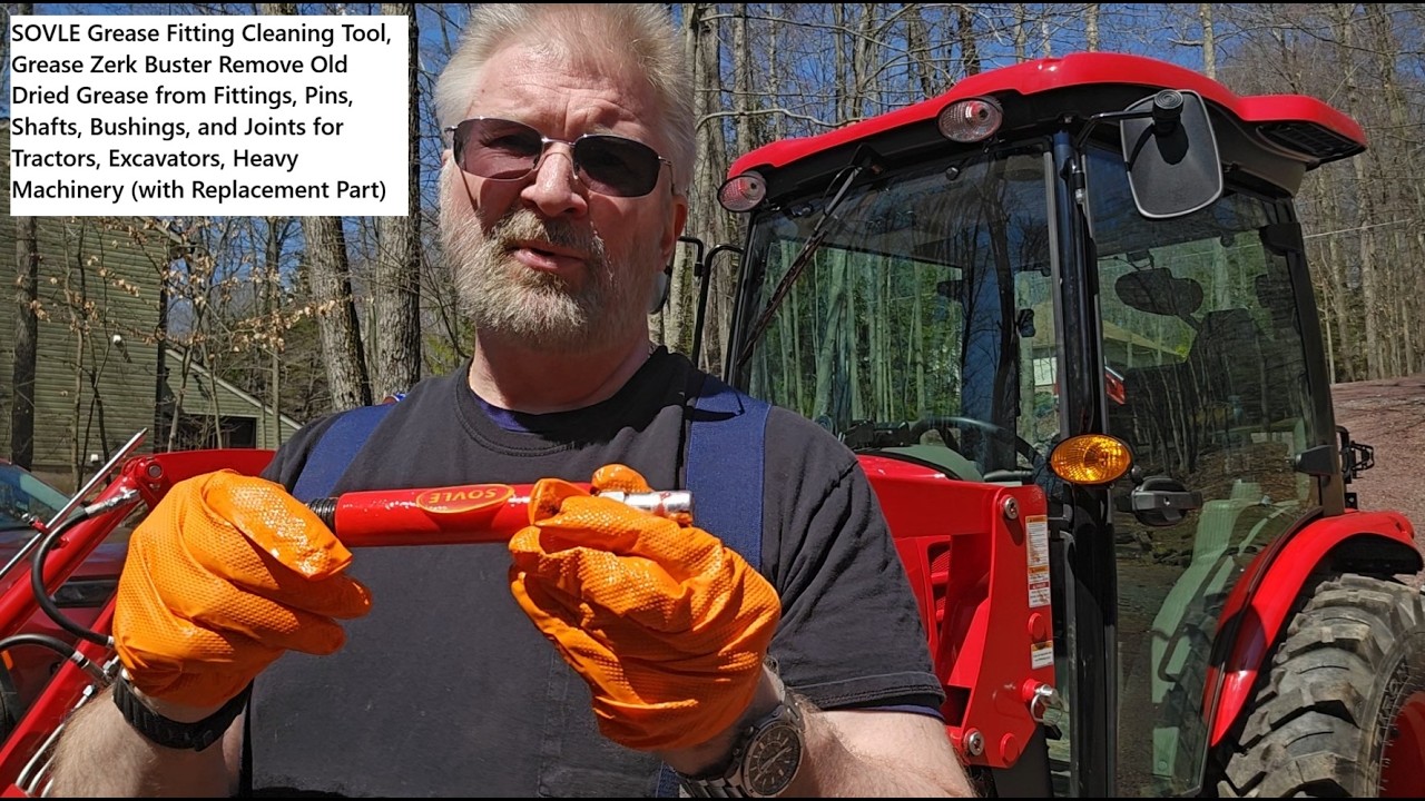 Unclog Grease Zerk Fittings, Quick & Easy, SOVLE Grease Fitting Cleaning Tool, Grease Zerk Buster
