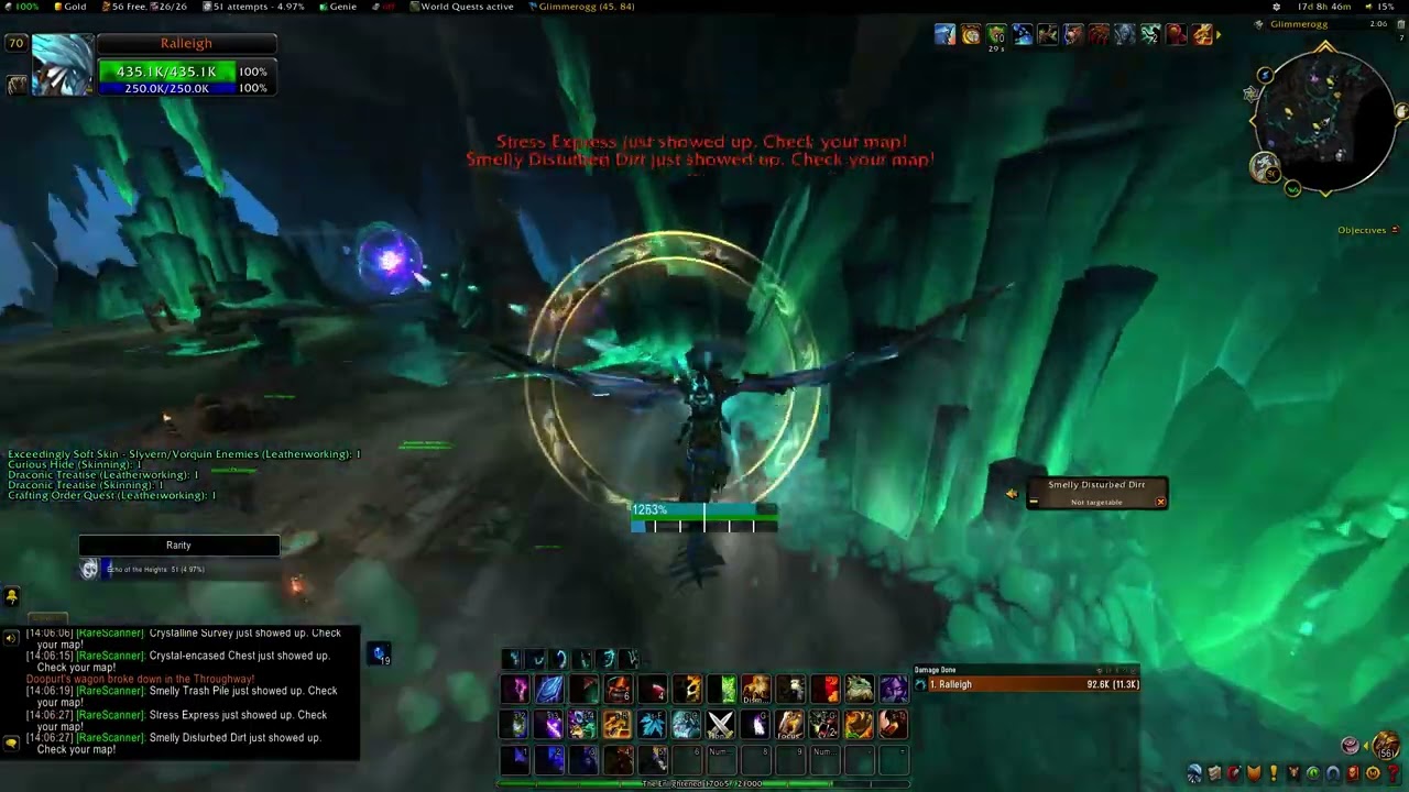WOW Dragonriding:  Crystal Circuit Challenge Gold - 54.763