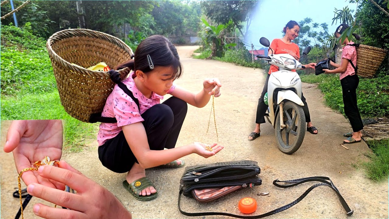 Phuong Vy unexpectedly picked up a wallet with money and gold on her way home from the market.