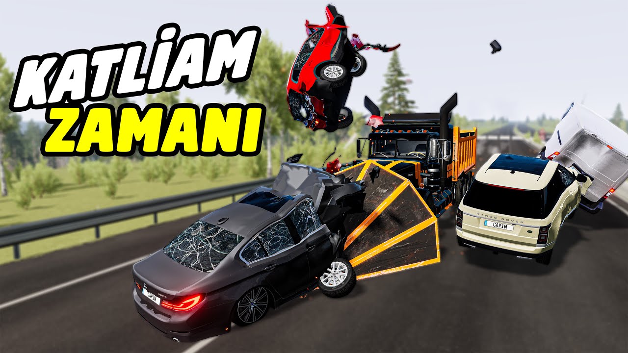 Tek Bir Tırla Bütün Trafiği ÇÖKERTTİM!│BeamNG Çöktü