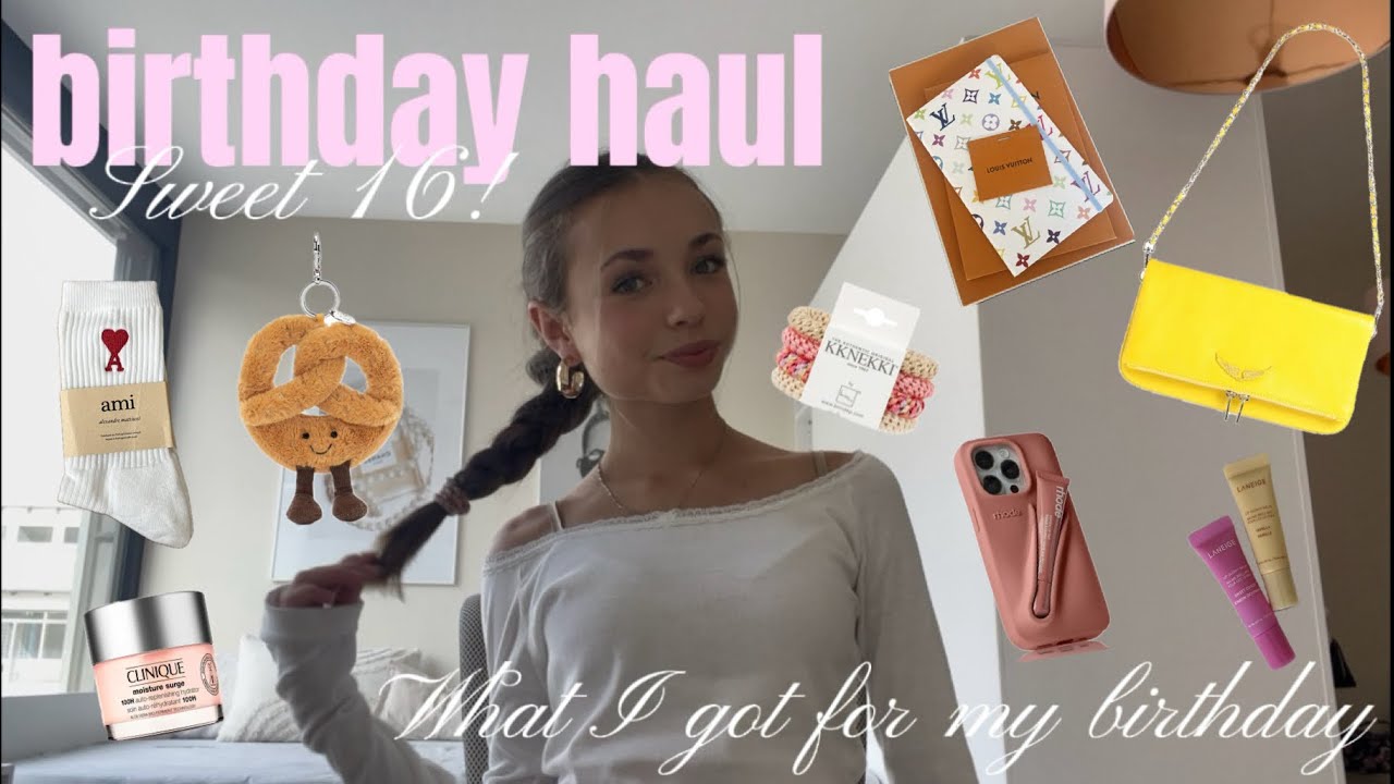 what I got for my birthday 🌟🛍️ (sweet 16/ birthday haul) jellycat, ami, LouisVuitton… Emilia Krupka 