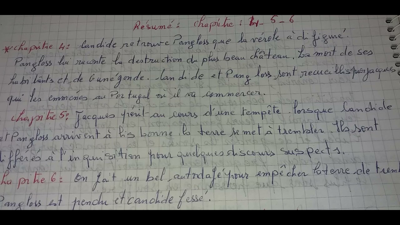 candide:résumer:4 5 6chapitre .défavorable ou favorable