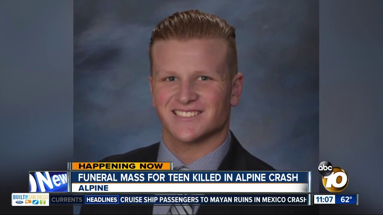 Funeral mass for teen killed in Alpine crash