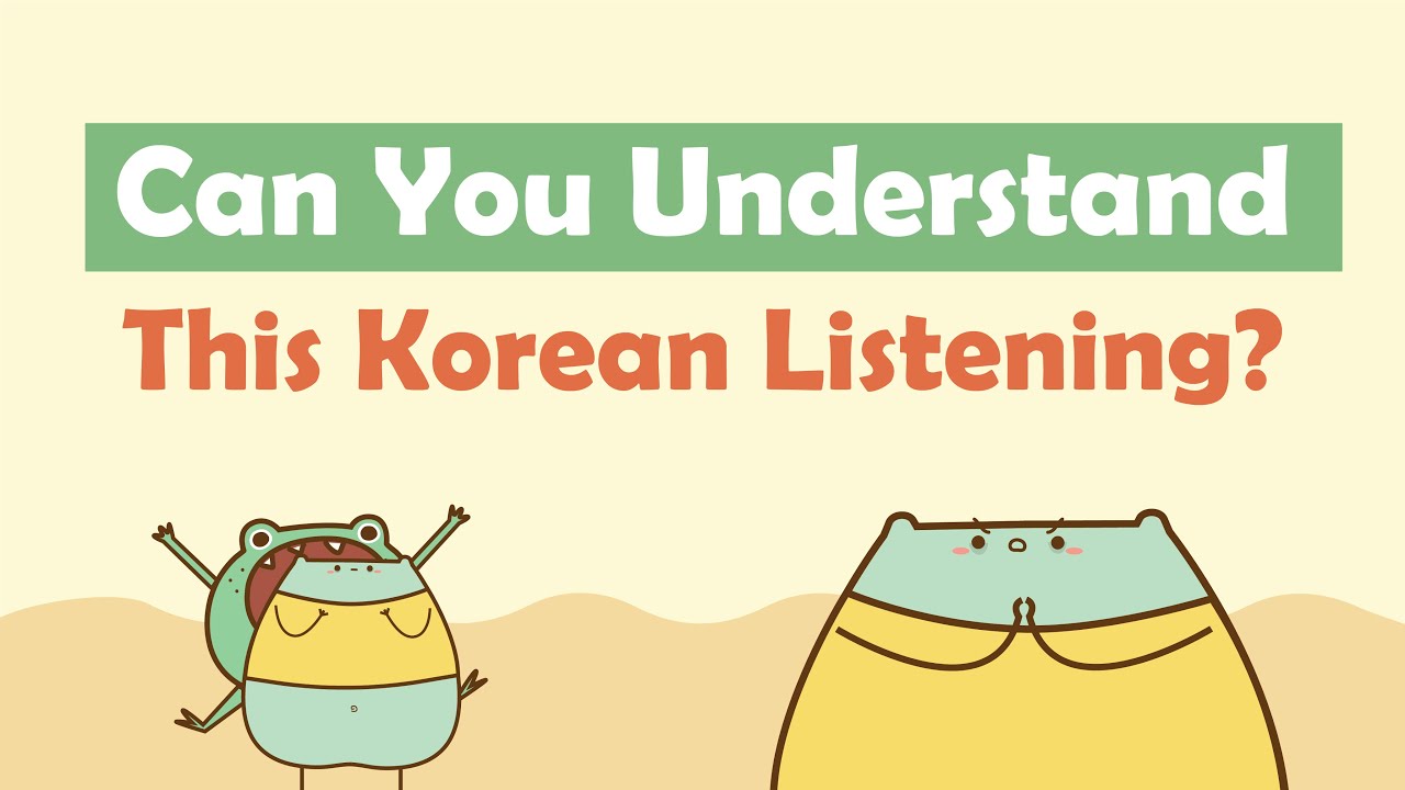 Learn Korean with a Funny Dialogue  | Beginner Listening Practice