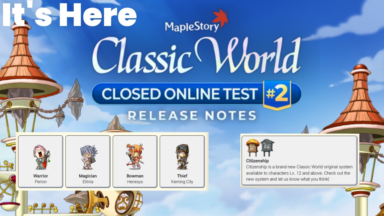 ЗАКРЫТЫЙ ТЕСТ 2 MapleStory Classic World &mdash; всё НОВОЕ (3-я профессия, Орбис, Эль-Нат!)