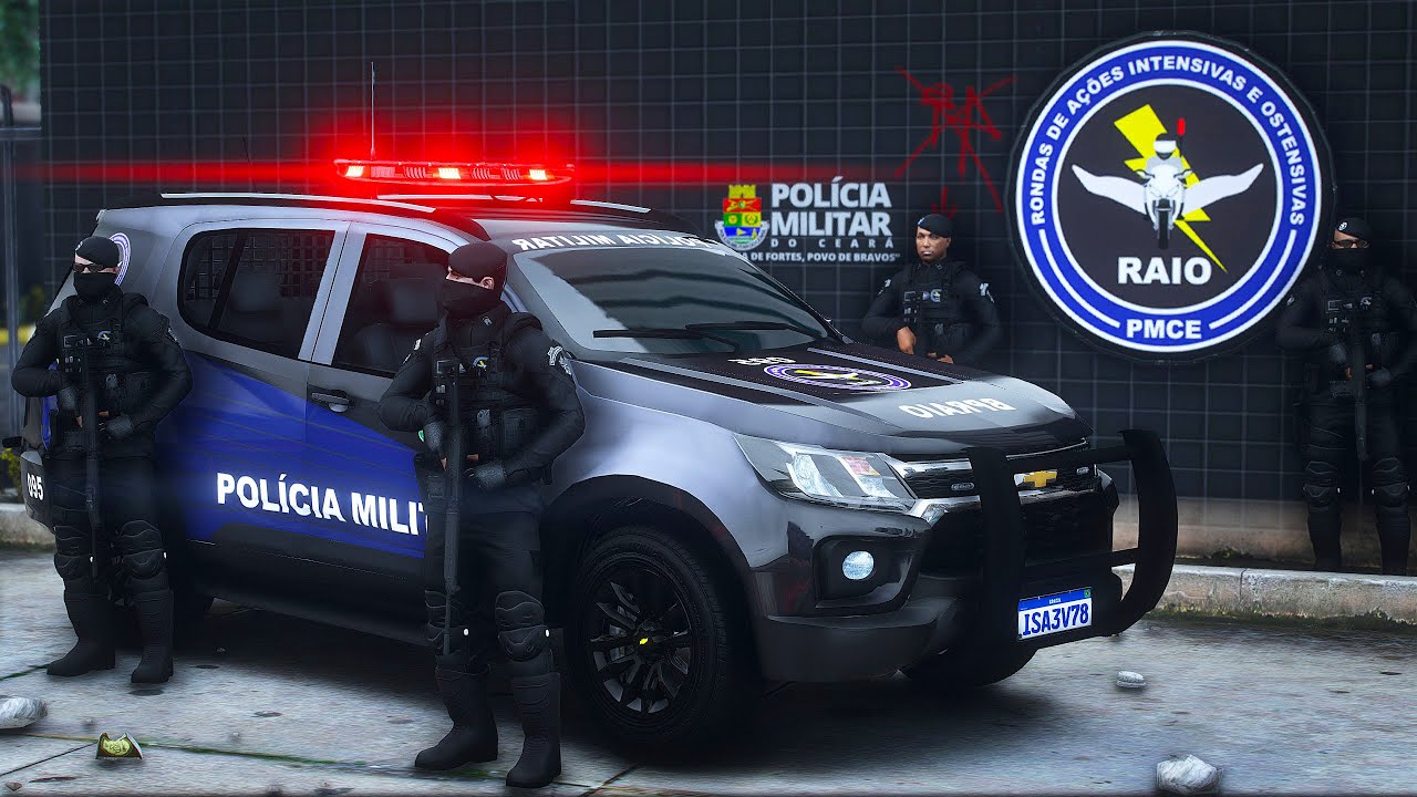 BP RAIO⚡ BATALHÃO de POLICIAMENTO de RONDA de AÇÕES INTENSIVAS e OSTENSIVAS PMCE | GTA 5 POLICIAL