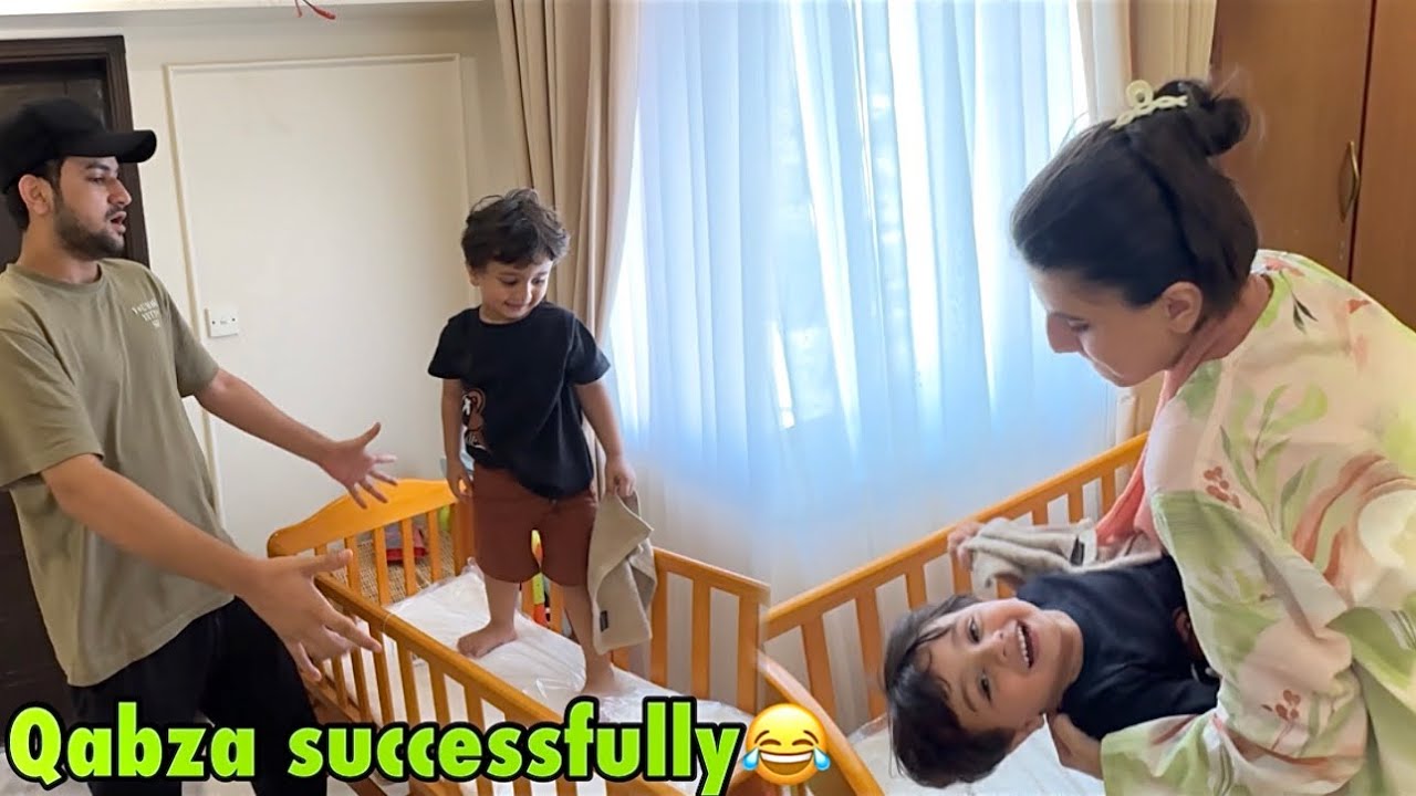 Baby ke cot par basil ne kabza karliya😂 | ab mai kia Karon?😩