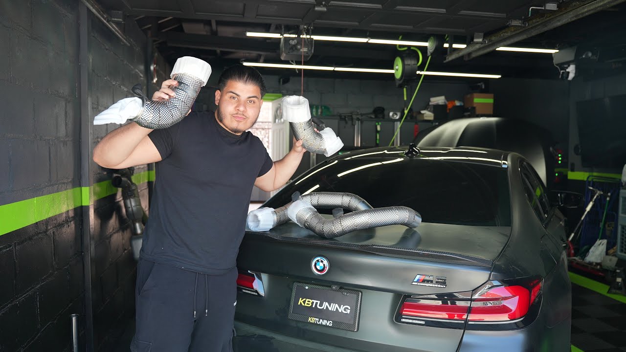 INSTALLING CATLESS DOWNPIPES & FRONT MOUNT INTAKES ON MY BMW M5 COMPETITION...(HUGE DIFFERENCE)