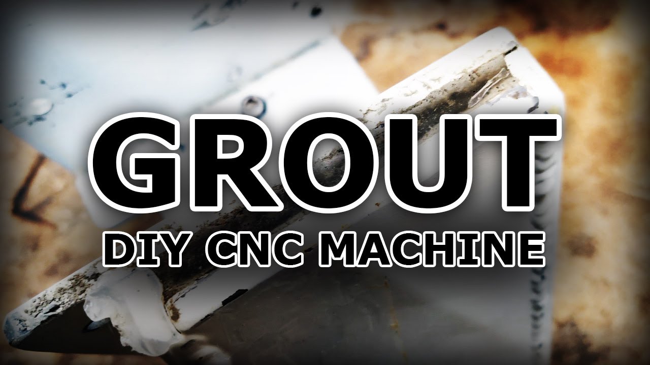 Infill cavity grouting steel parts on a DIY CNC machine. Modified PrintNC.