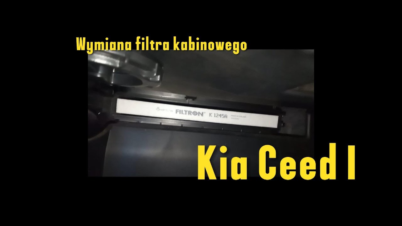 Kia Ceed / ProCeed I wymiana filtra kabinowego / cabin filter replacement.