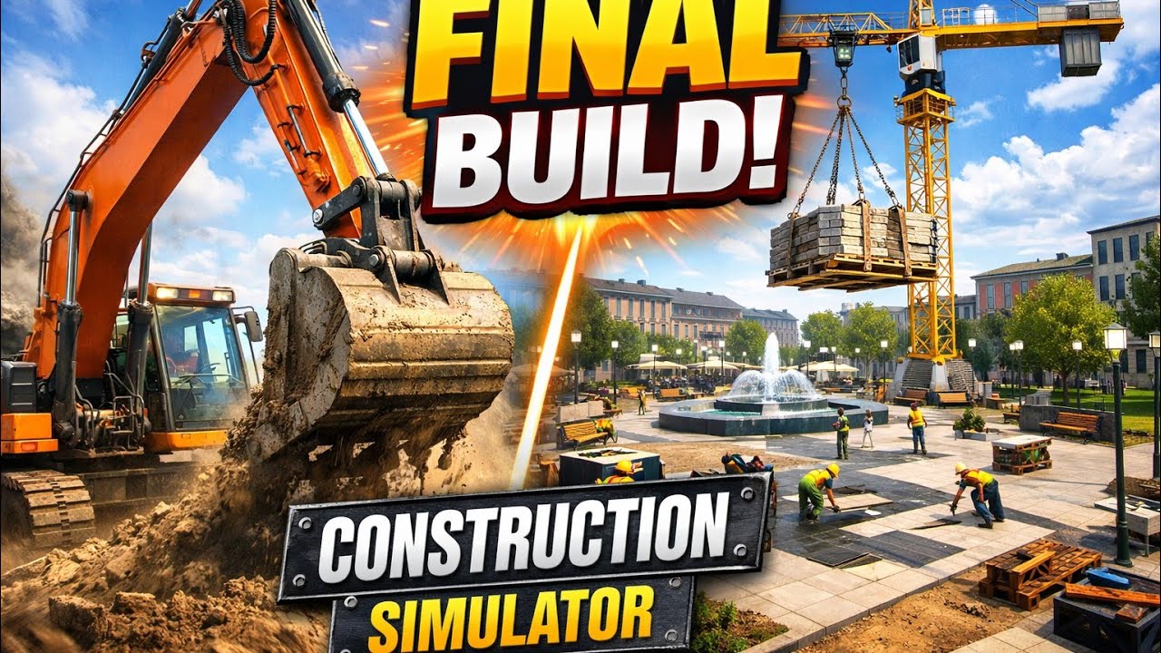 Heavy Machinery at Work | Public Square Build | The Final Chapter | Construction Simulator 