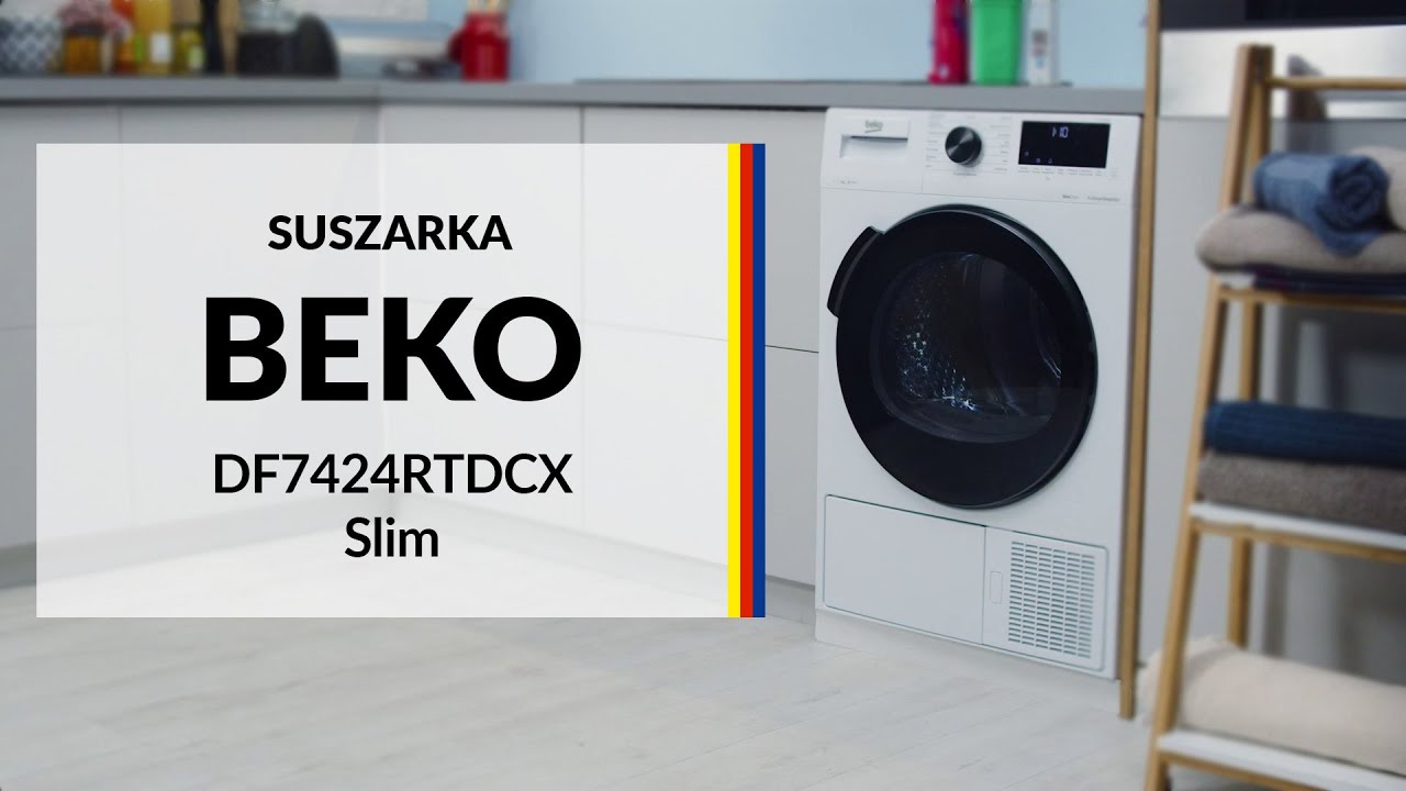 Suszarka Beko DF7424RTDCX Slim &ndash; dane techniczne &ndash; RTV EURO AGD