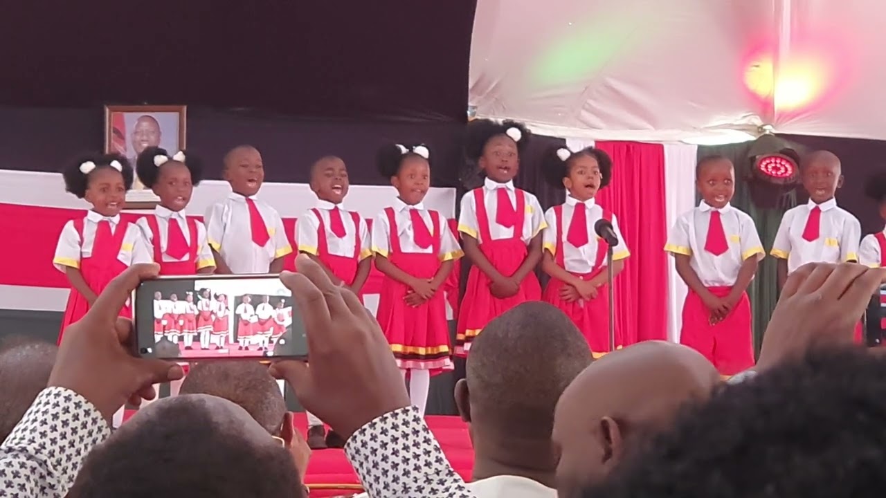 St. Peter's ECDE performing a Kiswahili Choral Verse
