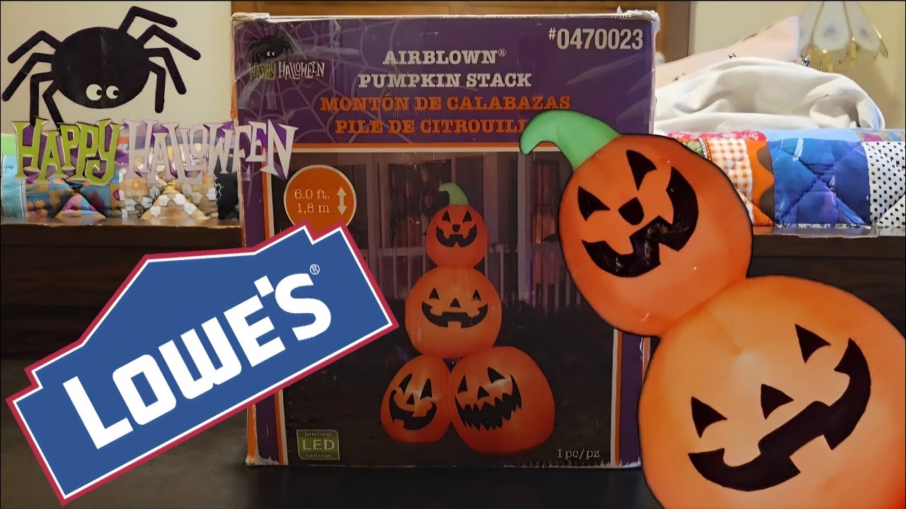 2013 Lowe's Happy Halloween Airblown Pumkin Stack Inflatable Review