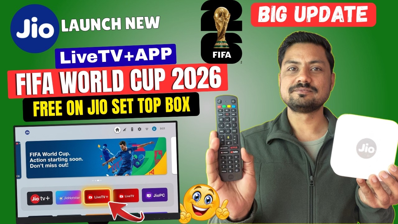 Finally Launch Jio LiveTV+ App | FIFA World Cup 2026 Totally Free On Jio STB