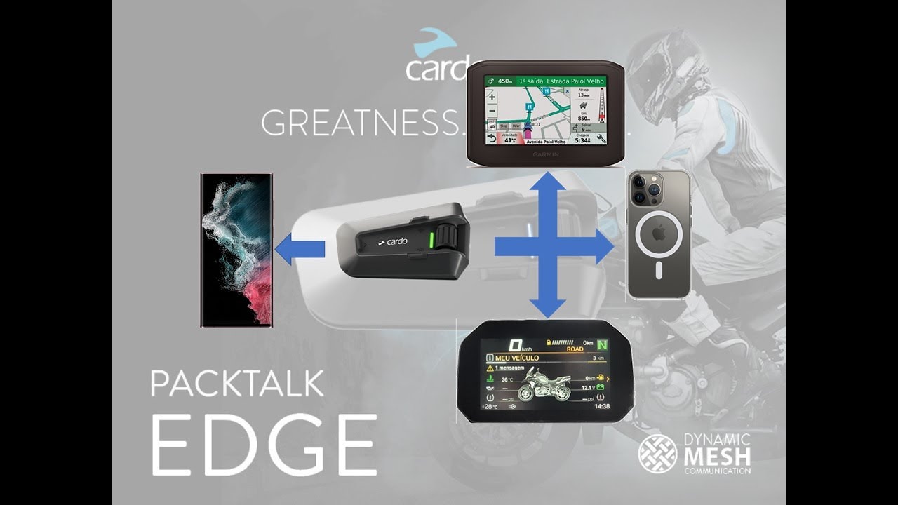 Cardo Packtalk Edge - Emparelhamento de dispositivos Bluetooth