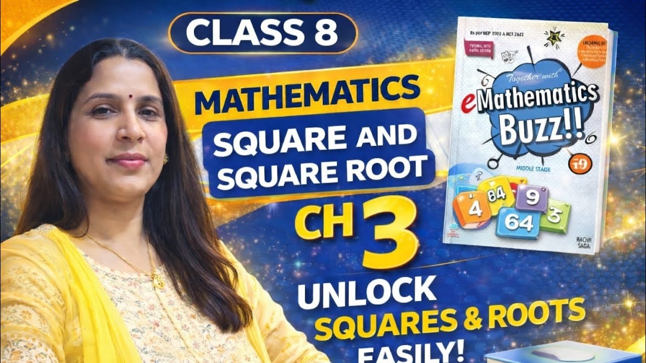  Class8 maths| Ex3D Q1All Parts| Square and Square Roots | Mathematics Buzz | Detail Study 