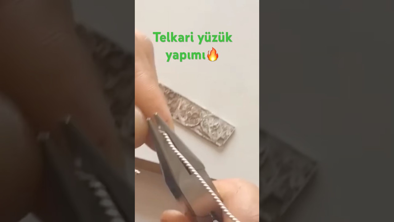 Telkari y&uuml;z&uuml;k yapımı
