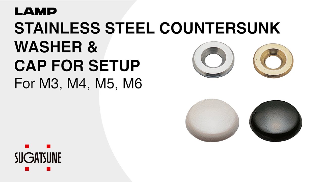 [QUICK DEMO] STAINLESS STEEL COUNTERSUNK WASHER & CAP FOR SETUP For M3, M4, M5, M6 -Sugatsune Global