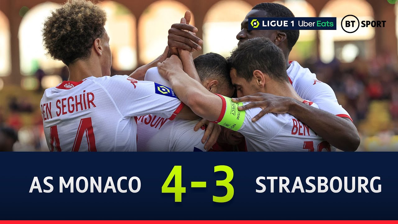 AS Monaco v Strasbourg (4-3) | A 7-goal thriller in the South Coast | Ligue 1 Highlights