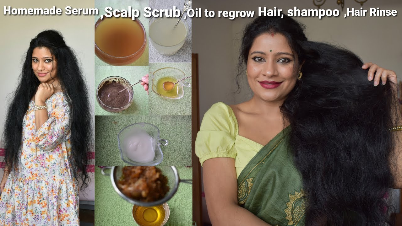 MY Current Hair Care Routine To Regrow New Hair and Make Hair Thick,Long,Strong Using All Natural