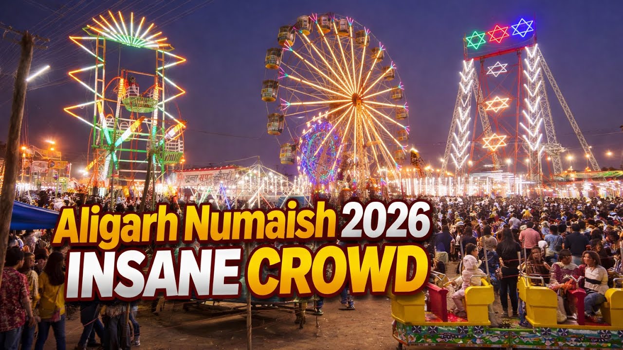 Aligarh Numaish 2026 Vlog | Jalpari & Fish Tunnel | Insane crowd