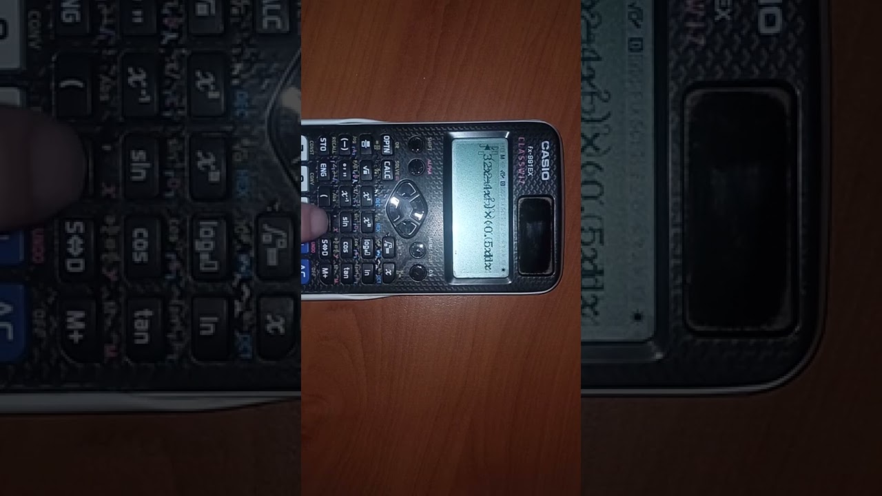 استخدام الالة الحاسبة في التكامل