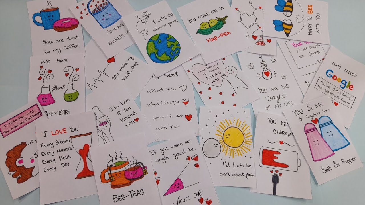 Cute Mini Love Notes | Love Notes for Friends | Customize mini love notes | Mini Love Letters 💌