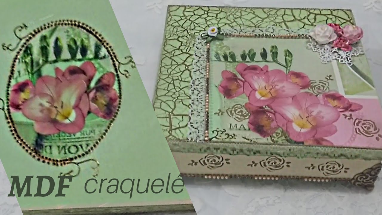 MDF com craquelê e textura#RaquelCostaMDF