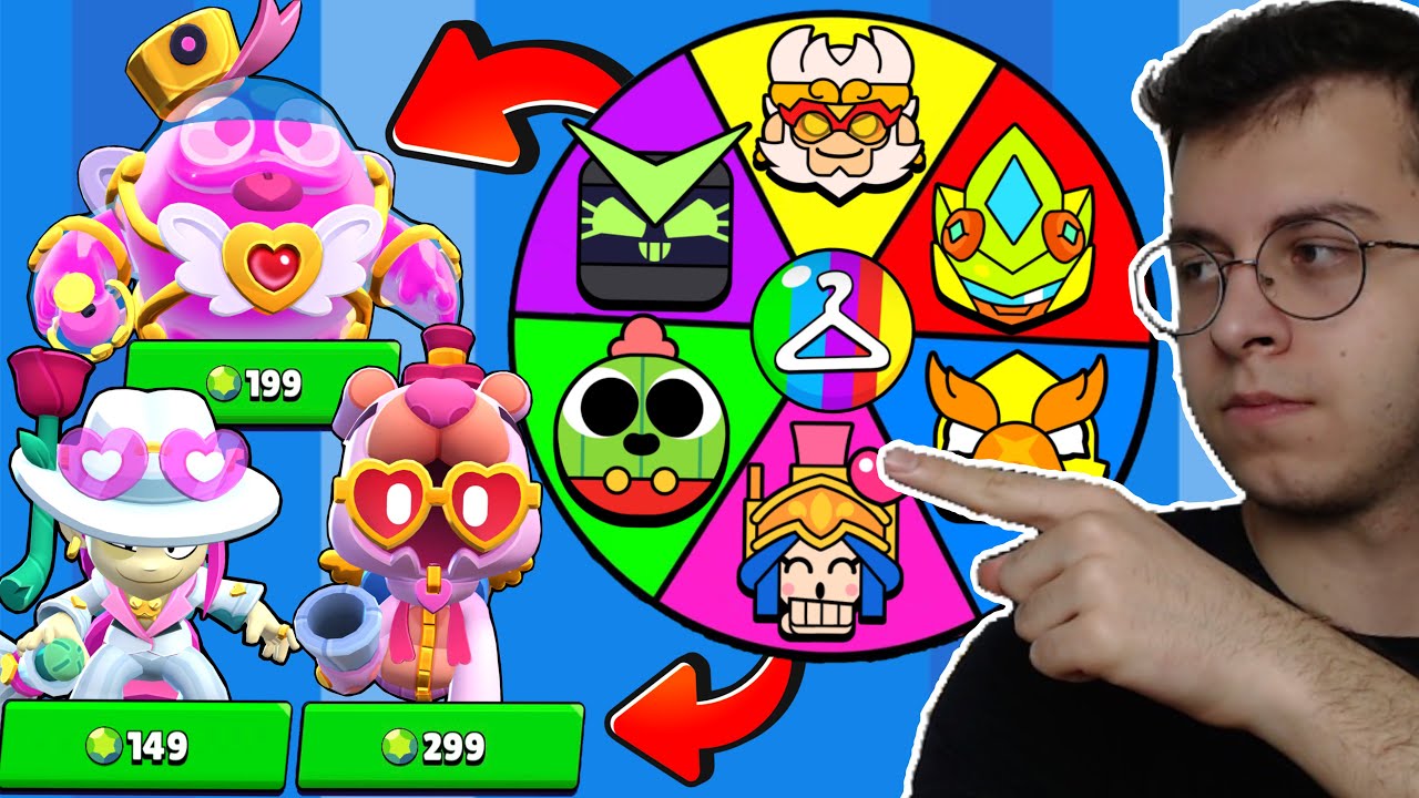 GÖREVİ YAPAMAZSAM ÇARKTAN ÇIKAN KOSTÜMÜ SATIN ALIYORUM (8 YENİ KOSTÜM) !! BRAWL STARS