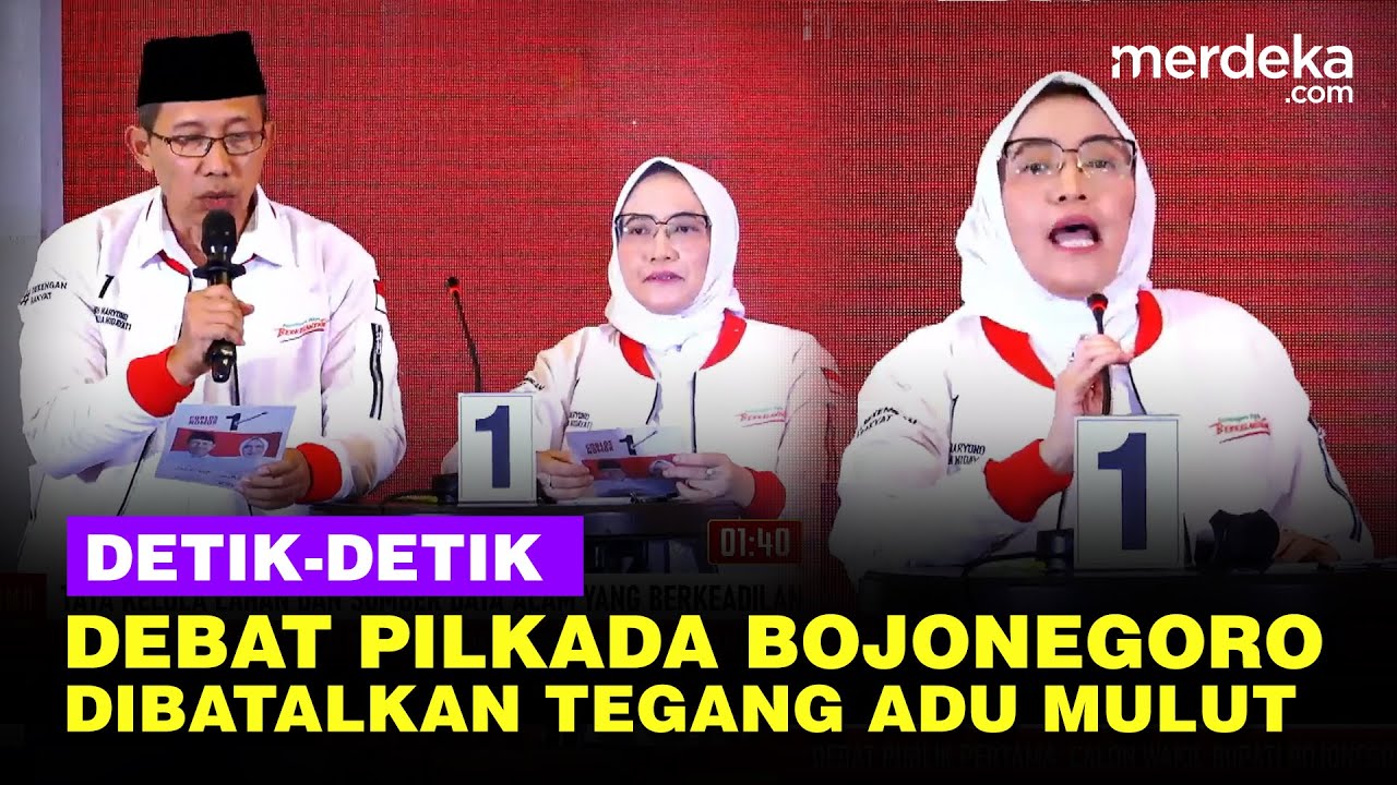Detik-Detik Debat Pilkada Bojonegoro Dibatalkan, Tegang Adu Mulut