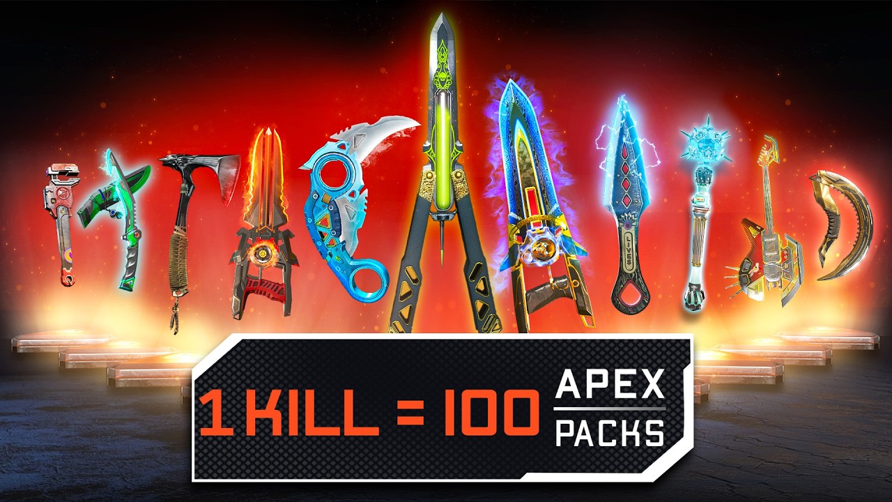 Каждое убийство = 100 наборов Apex... но с лучшим 0,01% богом движения